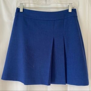 Alice + Olivia pleated royal blue mini skirt